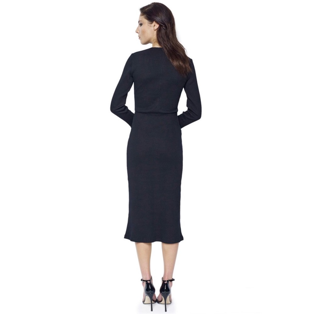 🇨🇦 Lace Me Up Rib Knit Dress Canadian Designer - Picture 5 of 7